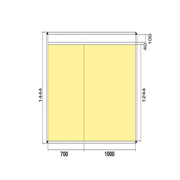 Gorsel Pano - Info-/Planungssystem Wandboard 1200, Beyaz Tahta