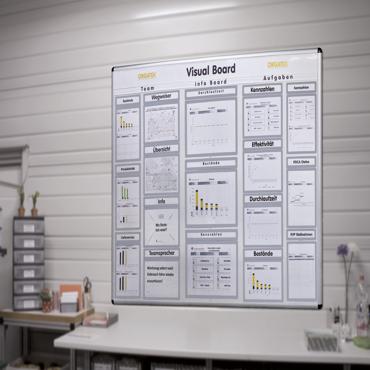 Gorsel Pano - Info-/Planungssystem Wandboard 1400, Beyaz Tahta