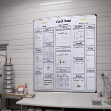 Gorsel Pano - Info-/Planungssystem Wandboard 1000, Beyaz Tahta