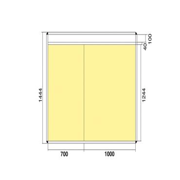 Gorsel Pano - Info-/Planungssystem Wandboard 1000, Beyaz Tahta