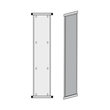 Transparente Anzeigetafel - Informationssystem-Basis-Wandelement, magnetisch