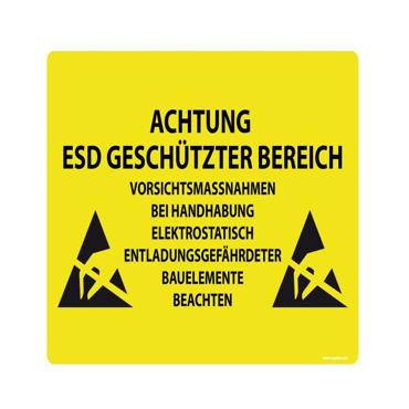 LongLife-Schild – Bodenmarkierung, Bodenkennzeichnungsschild, selbstklebend