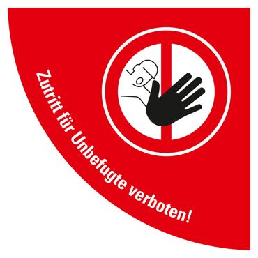 Bodenschild 1 4 Wohnungszutritt verboten