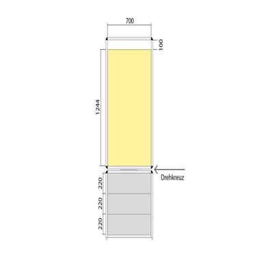 Visual Board - Informationsplanungssystem Lean Cube 500, drehbar