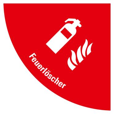 Bodenschild 1 4-Kreis-Feuerlöscher